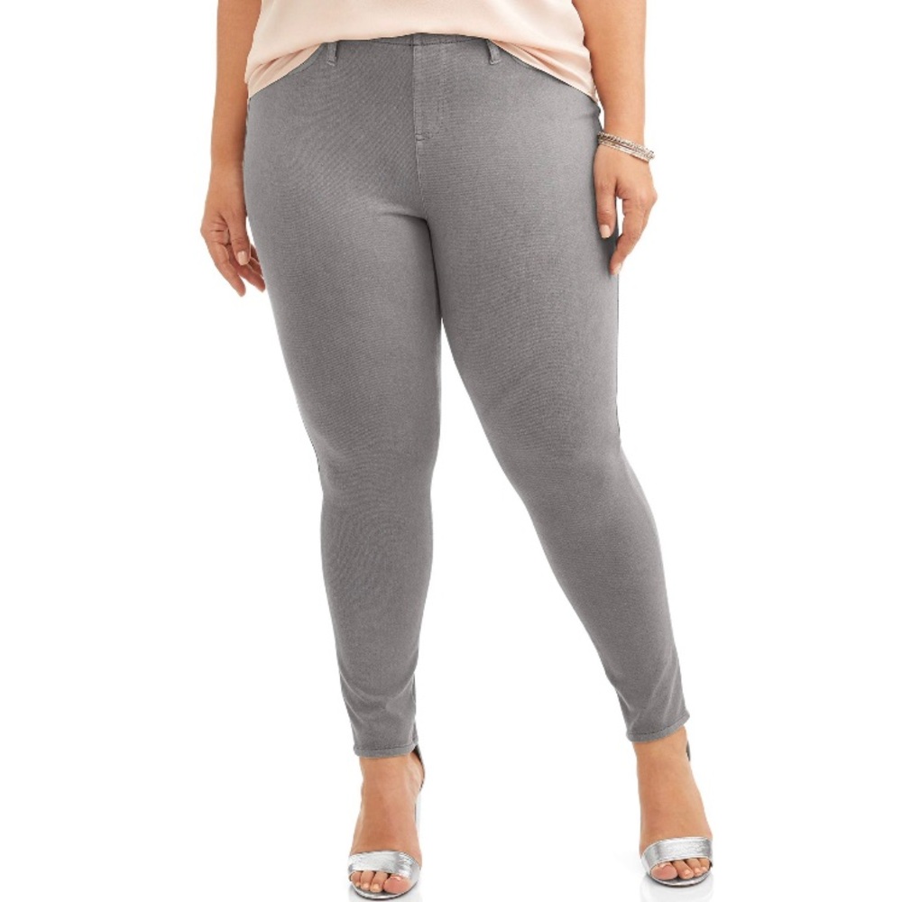Terra & Sky Grey Jeggings 24/26W